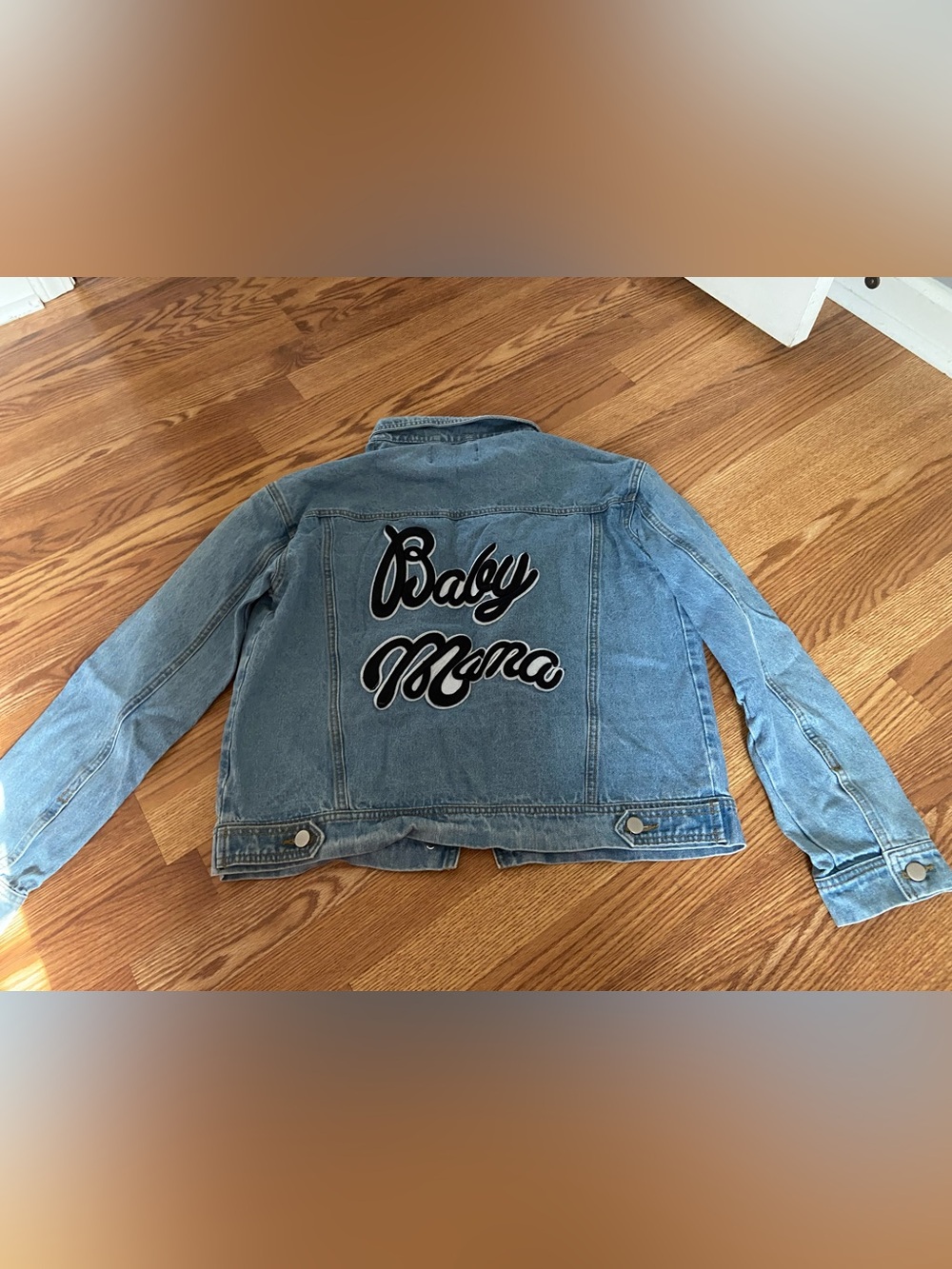Baby Mama Light Blue Denim Women’s Jacket